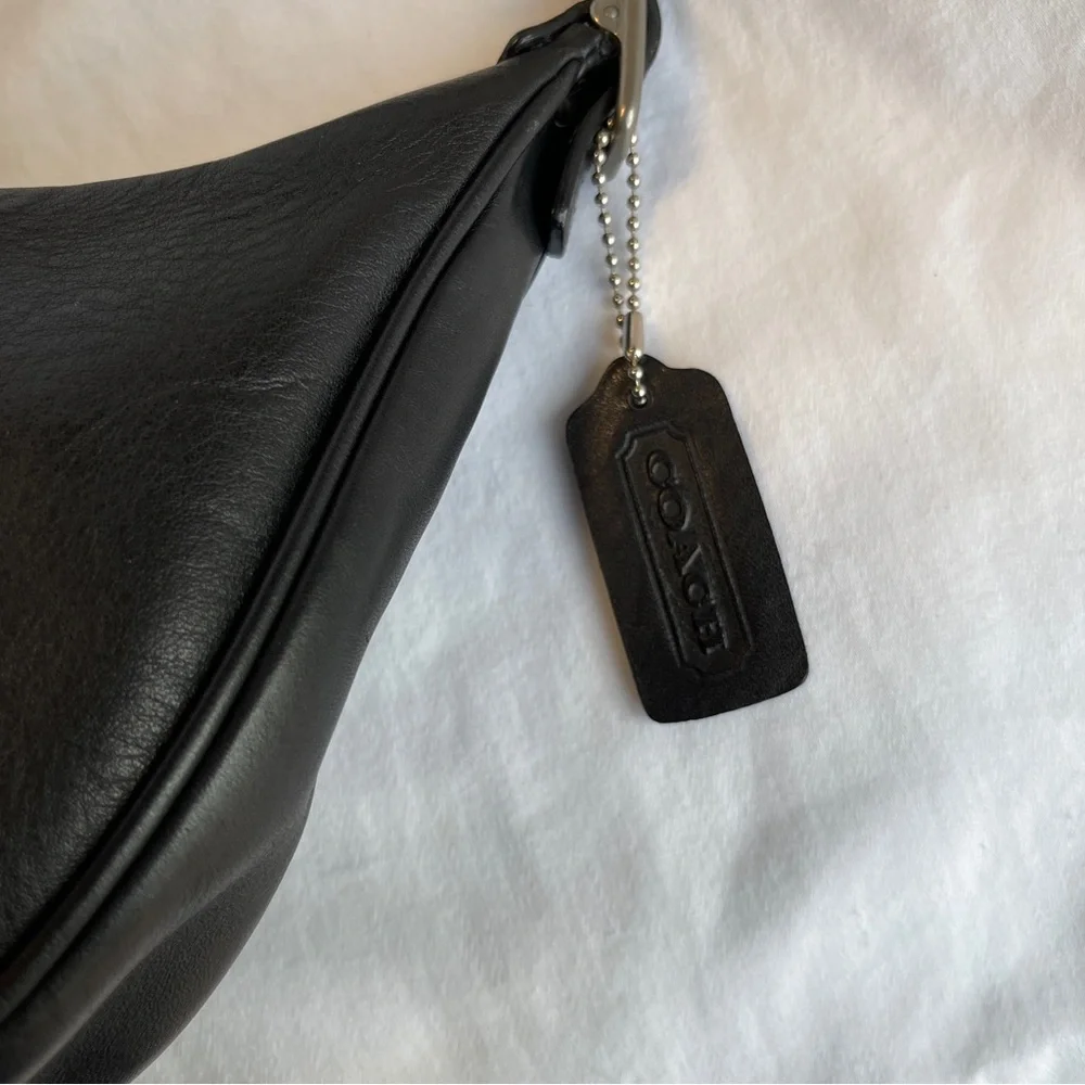 SOLD 🔴 Coach bag zoe 9593 black leather bag vintage RARE shoulder bag - Picture 15 of 17